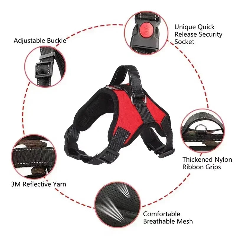 Adjustable Dog Cat Harness