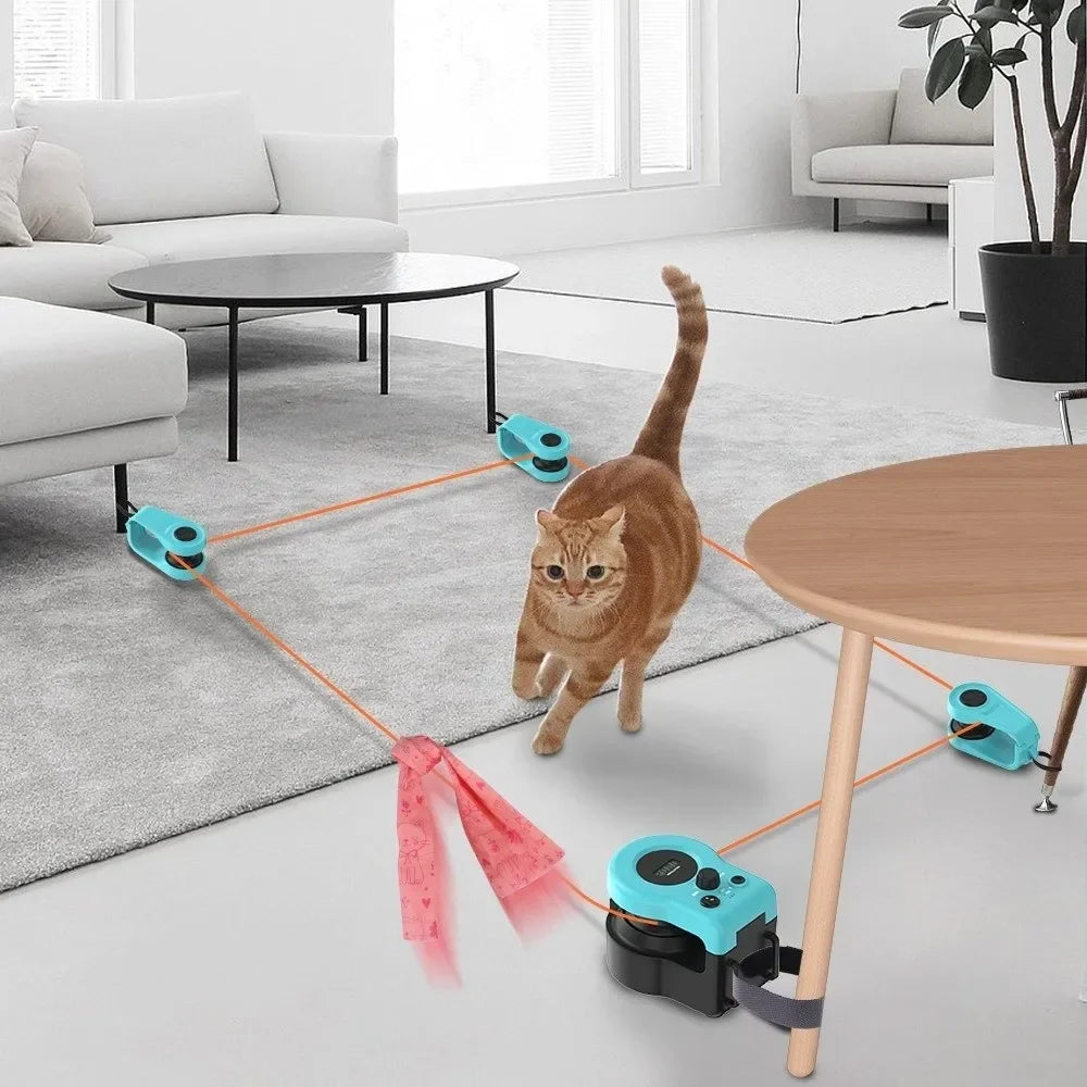Adjustable Speed Interactive Cat Toy Chase Run Exercise